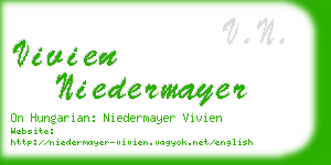 vivien niedermayer business card